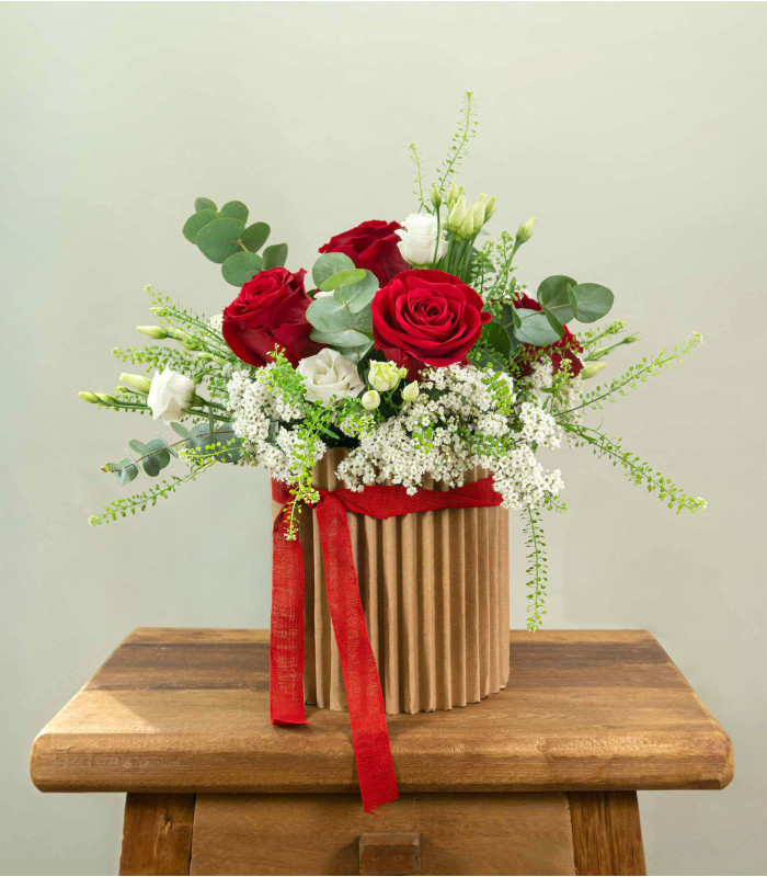 Romantica - Box di Cinque Rose Rosse