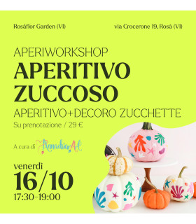 Aperitivo Zuccoso: Aperitivo + Decoro Zucchette | venerdì  16/10